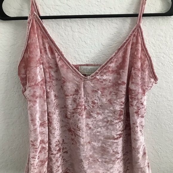 Pink velvet night top - Picture 1 of 1